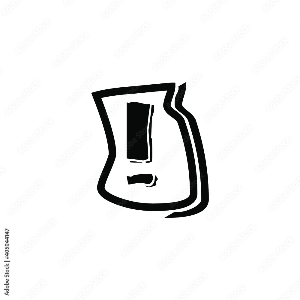 Icon vector graphic of exclamation mark Icon vector graphic of exclamation mark