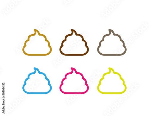 かわいいうんちのベクターイラスト　健康
