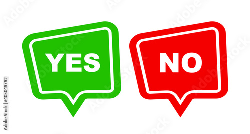 yes and no buttons