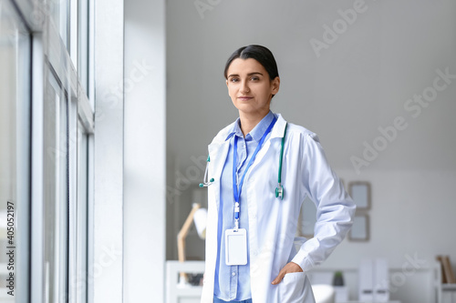 Portrait of female doctor i...