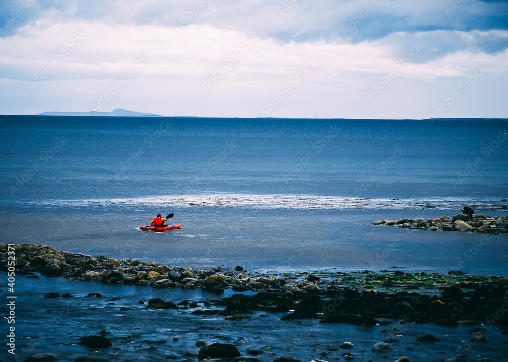 Canoeing of the welsh coast 