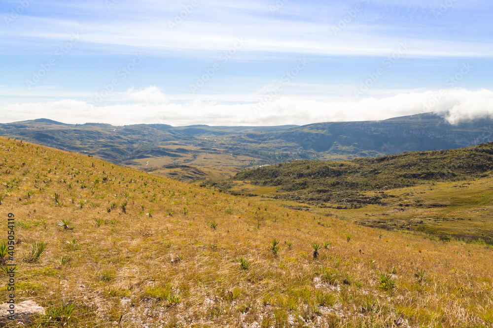 The beautiful campos rupestres in the Serra do Cipó National Park in Minas Gerais, Brazil