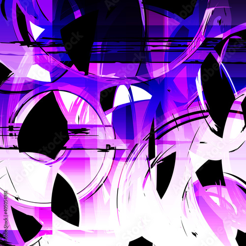 abstract color pattern in graffiti style Quality illustration for your design