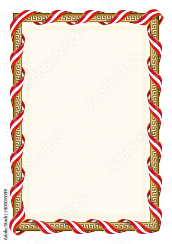 Wallpaper Mural Vertical  frame and border with Denmark flag Torontodigital.ca