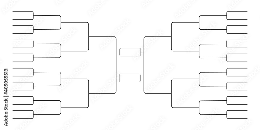 4 team tournament bracket championship template flat style design vector  illustration isolated on white background. Championship bracket schedule  for Stock Vector Image & Art - Alamy