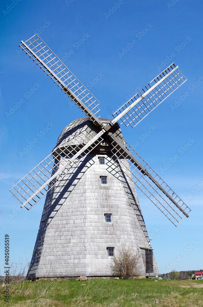 old wooden mill in Latvia