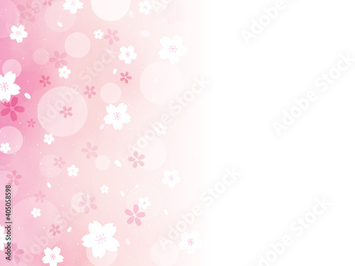 桜　サクラ　背景　カード　横型