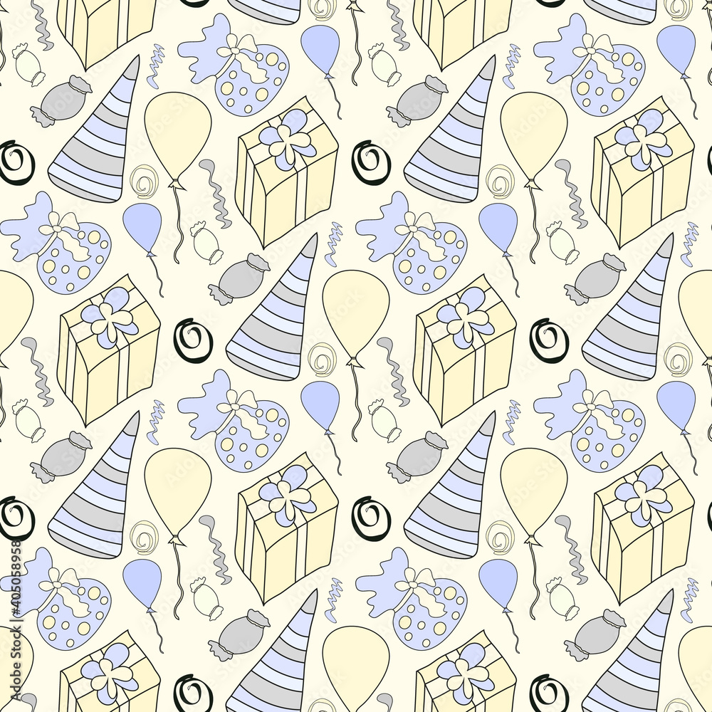 Christmas seamless pattern illustration for your design Christmas seamless pattern illustration for your design