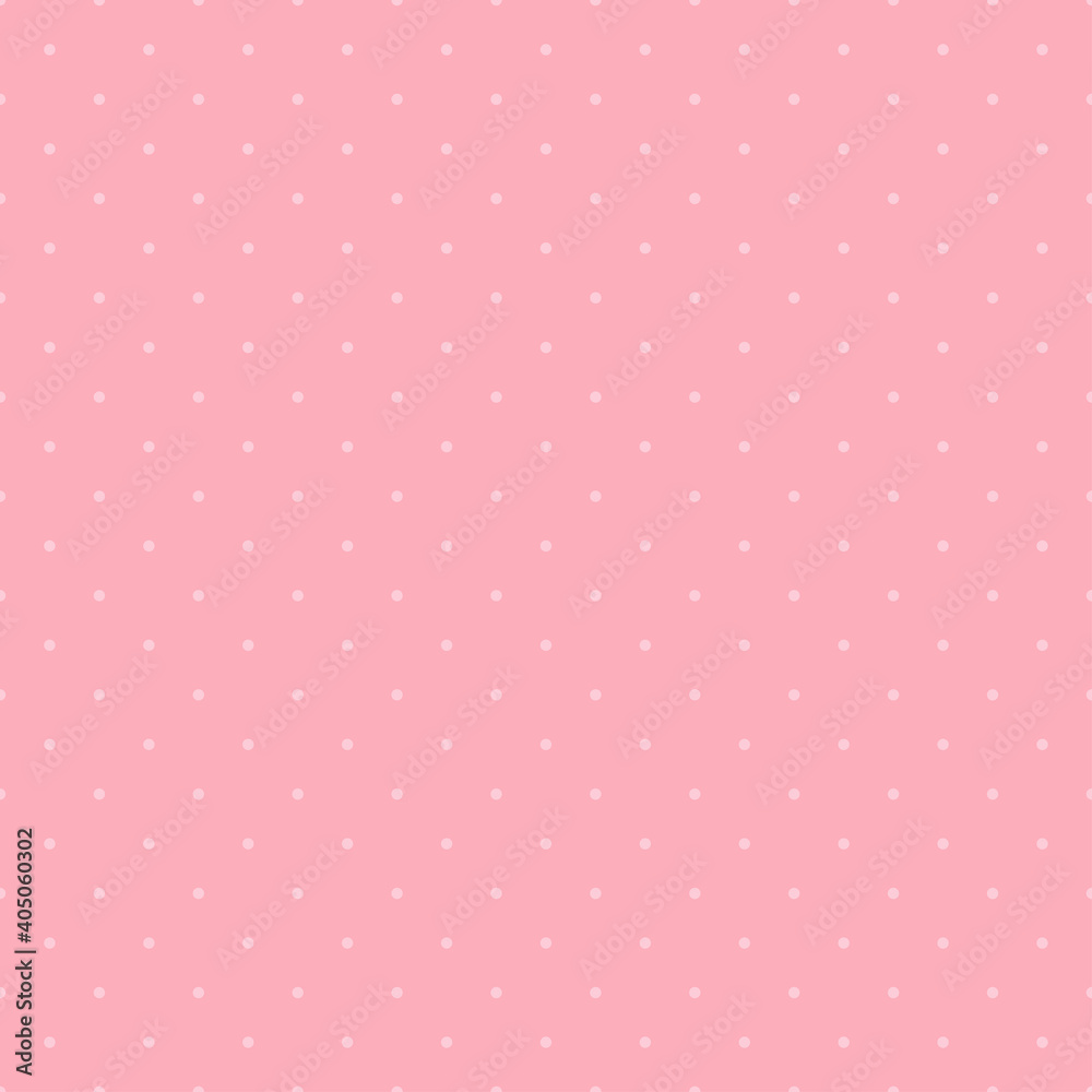 Pink and white dot pattern seamless background