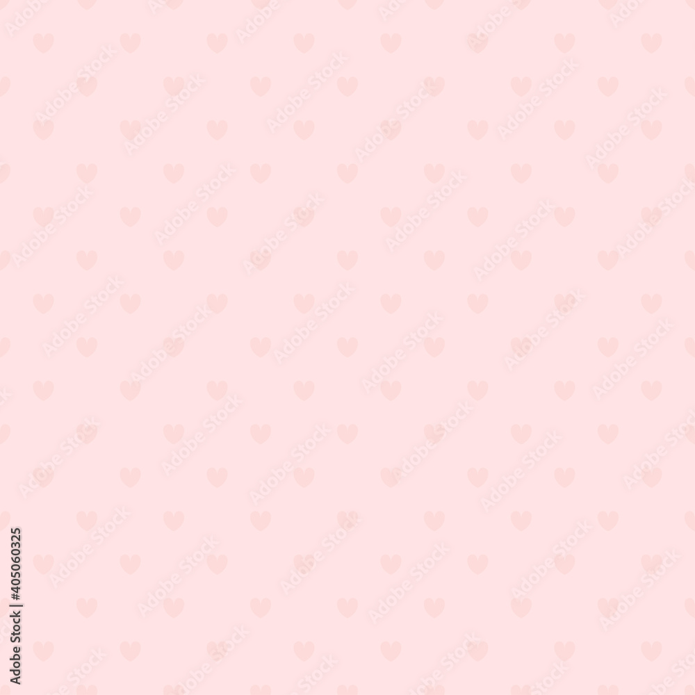 Seamless pattern with pink hearts background