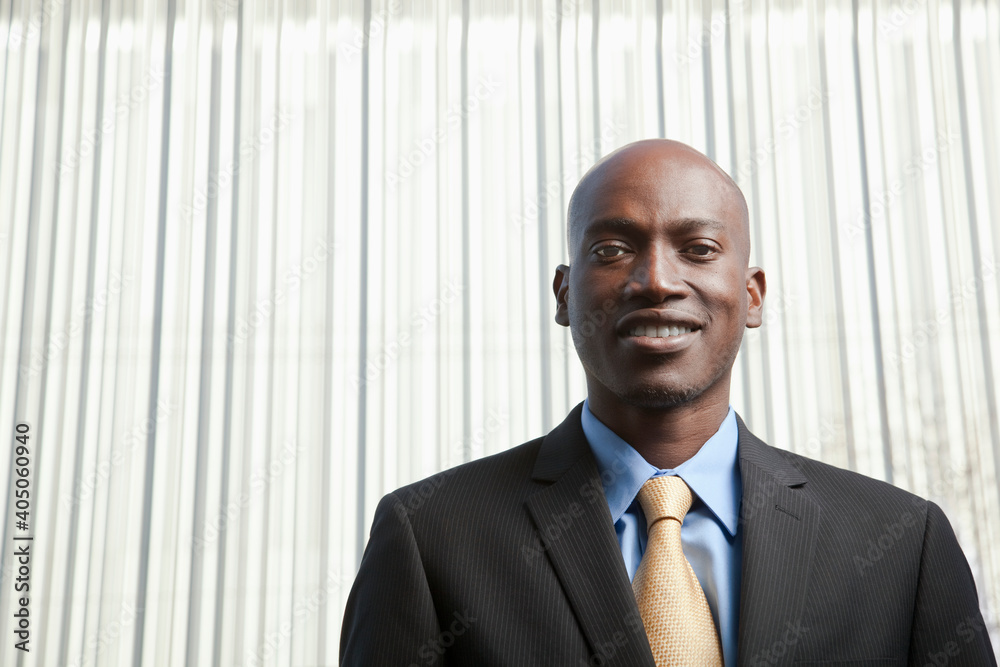 Smiling African American businessman Smiling African American businessman