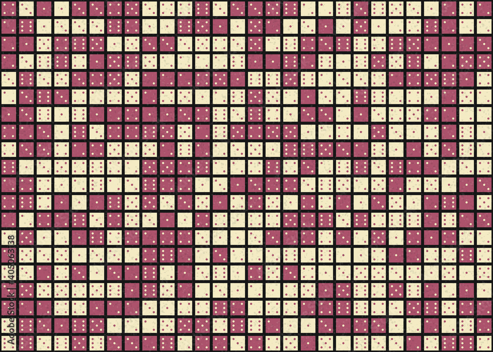 Fototapeta premium Abstract Geometric Pattern generative computational art illustration