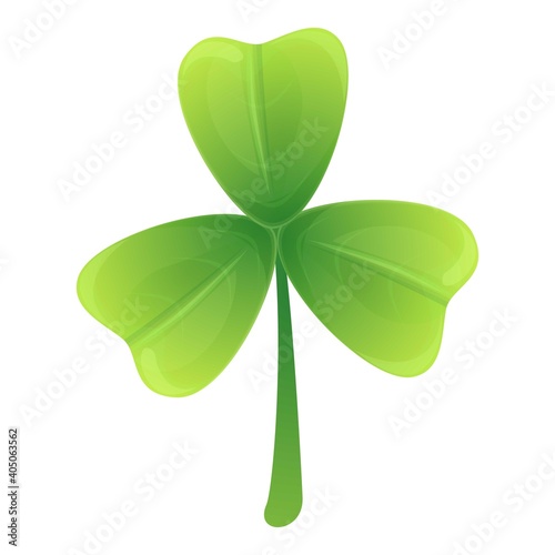 Clover luck icon. Cartoon of clover luck vector icon for web design isolated on white background