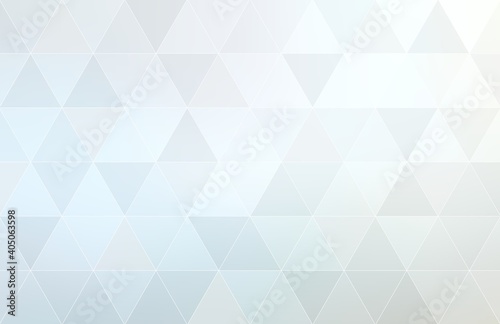 Bright light blue triangles digital background abstract graphic. Geometric pattern.