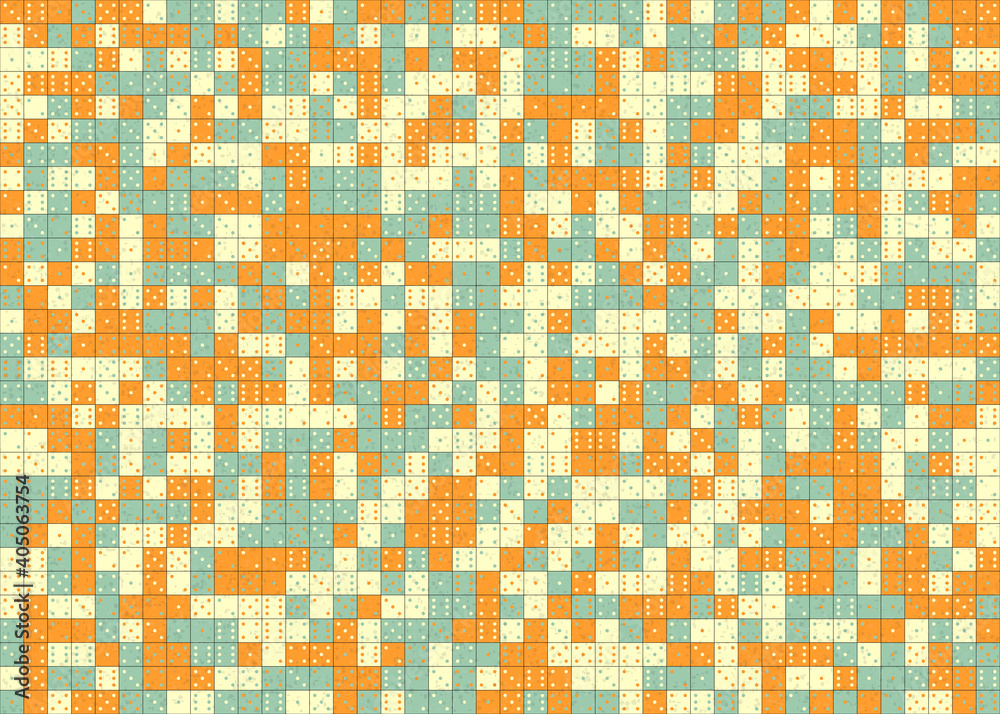 Fototapeta premium Abstract Geometric Pattern generative computational art illustration