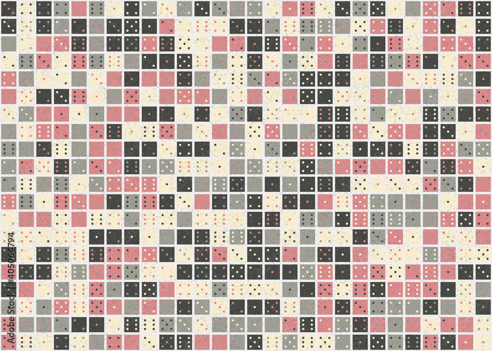 Fototapeta premium Abstract Geometric Pattern generative computational art illustration