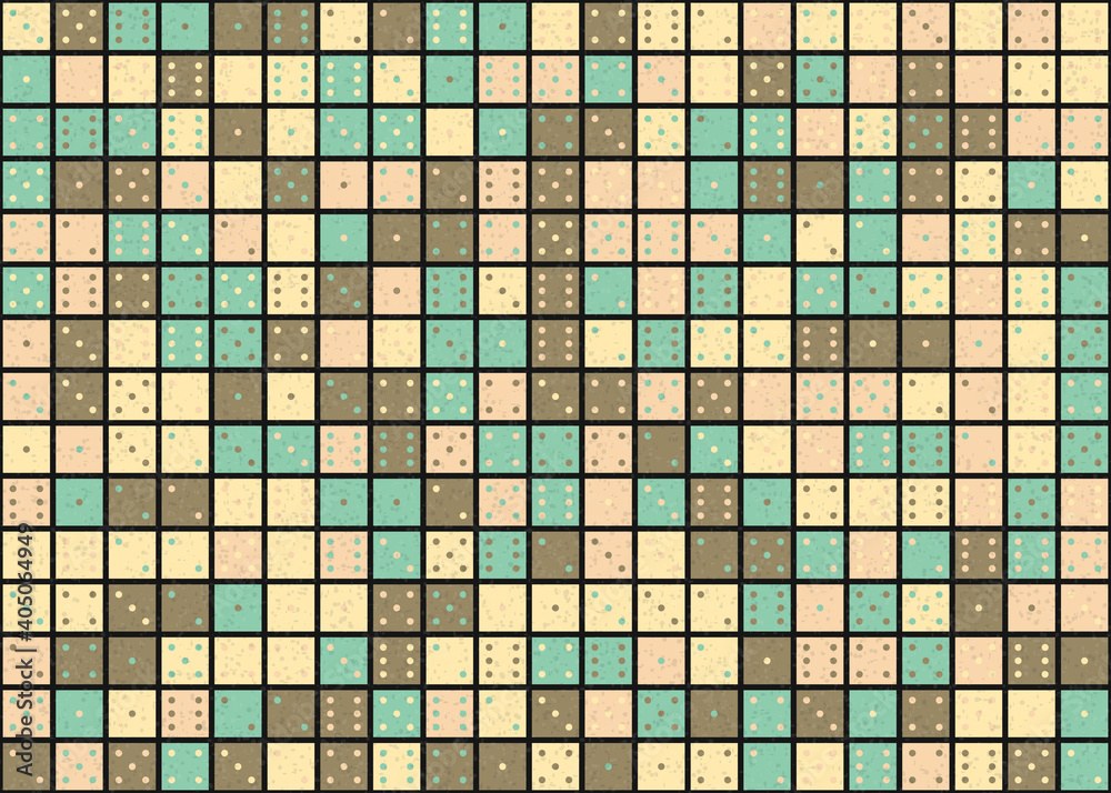 Fototapeta premium Abstract Geometric Pattern generative computational art illustration