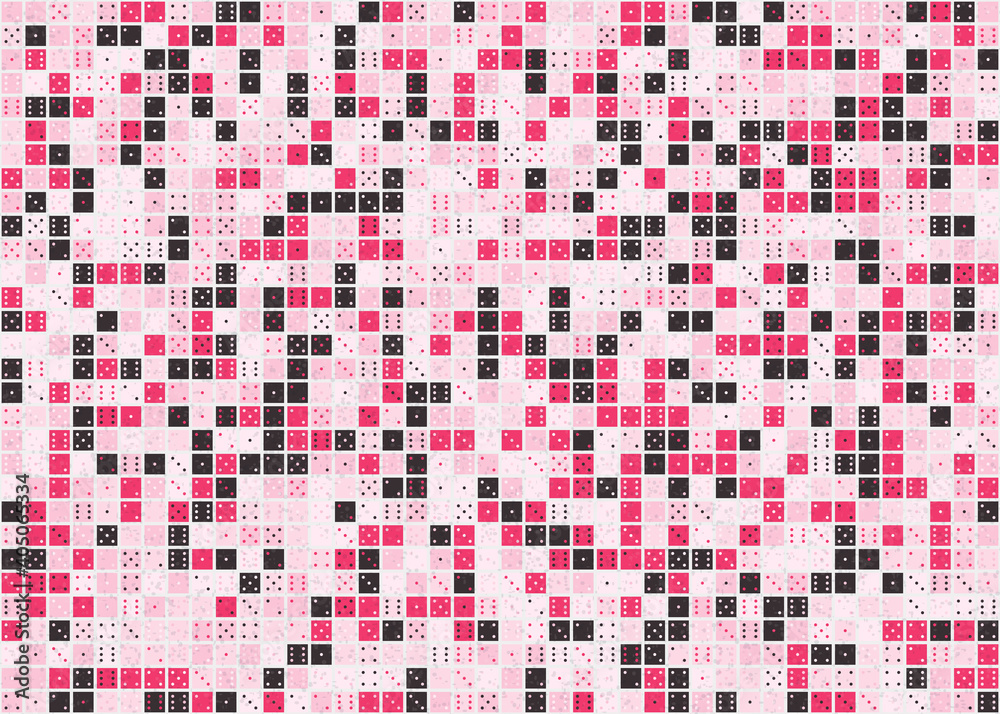 Fototapeta premium Abstract Geometric Pattern generative computational art illustration