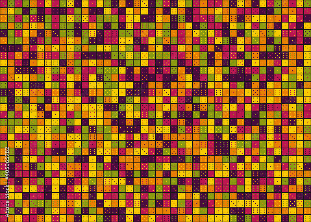 Abstract Geometric Pattern generative computational art illustration