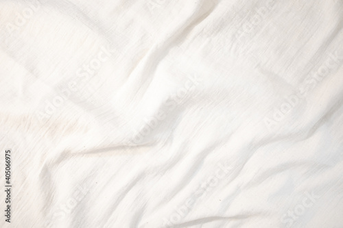 Wallpaper Mural Fabric backdrop White linen canvas crumpled natural cotton fabric Natural handmade linen top view background Organic Eco textiles White Fabric texture Torontodigital.ca