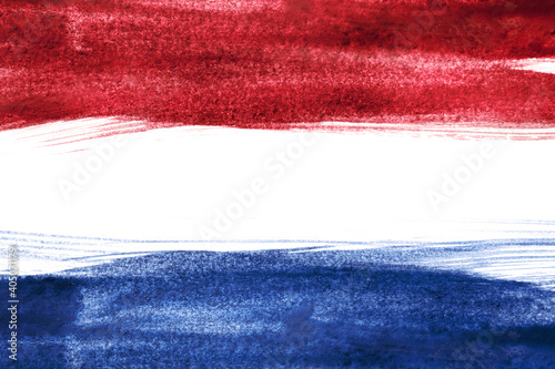 Obraz na plátně Painted Dutch flag
