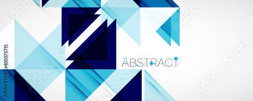 Set of vector triangle geometric backgrounds. Vector illustration for covers, banners, flyers and posters and other designs