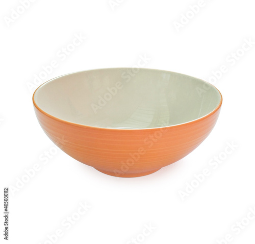 pink bowl on white background