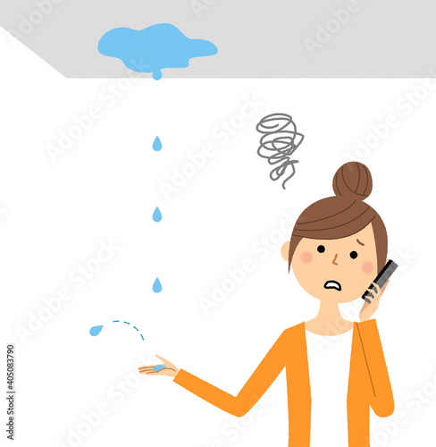 雨漏り　大雨