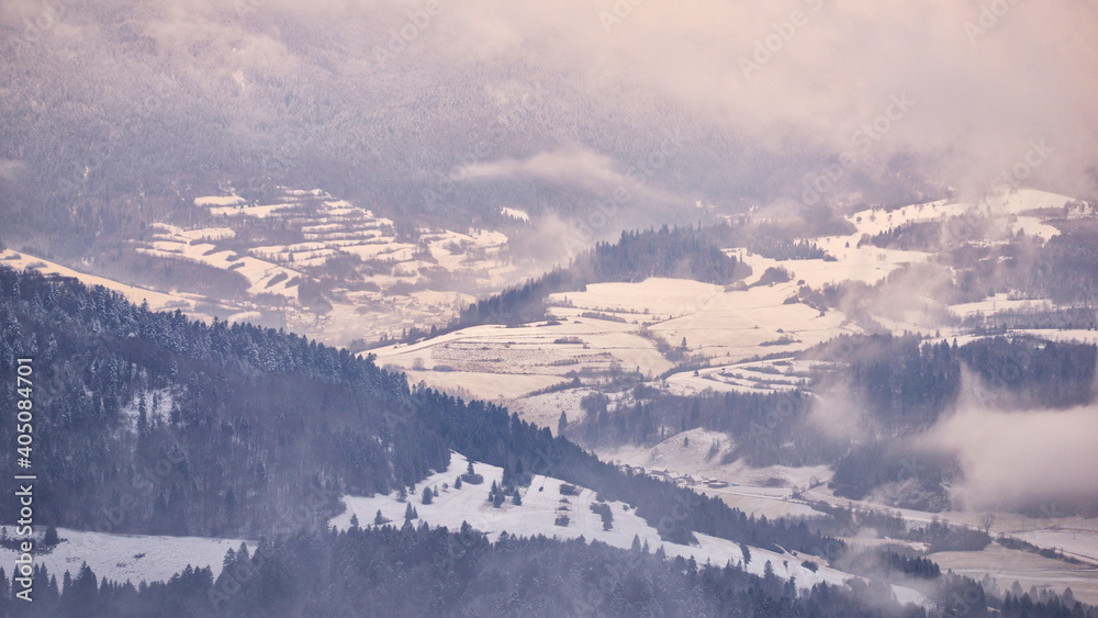 Naklejka premium Pieniny, Polska.