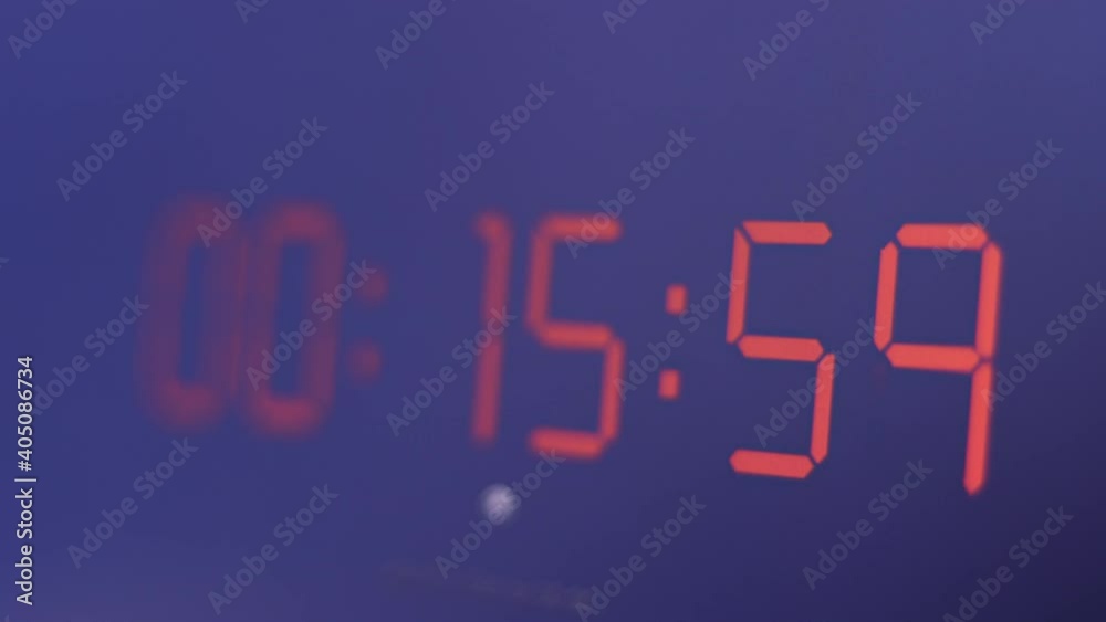 Digital stopwatch on computer screen Digital stopwatch on computer screen
