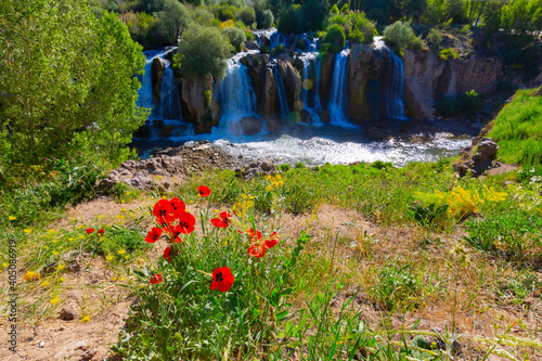 Muradiye Waterfall is the waterfall on the Bendimahi Stream in the province of Van, Muradiye district. photo