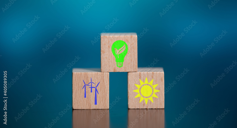Obraz premium Concept of green energy