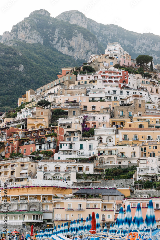 Positano view from the sea