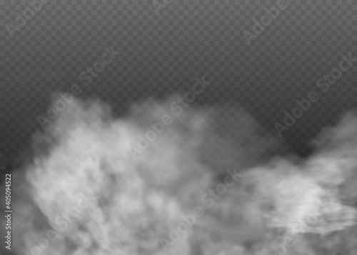 Fog or smoke isolated transparent special effec