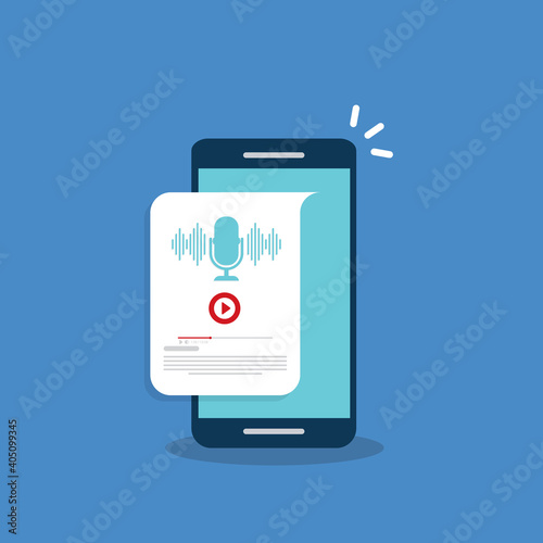 Podcast Mobile Device App Interface