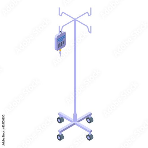 Drip stand icon. Isometric of drip stand vector icon for web design isolated on white background