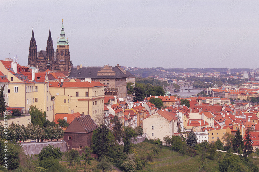 view from Hradcany in prague