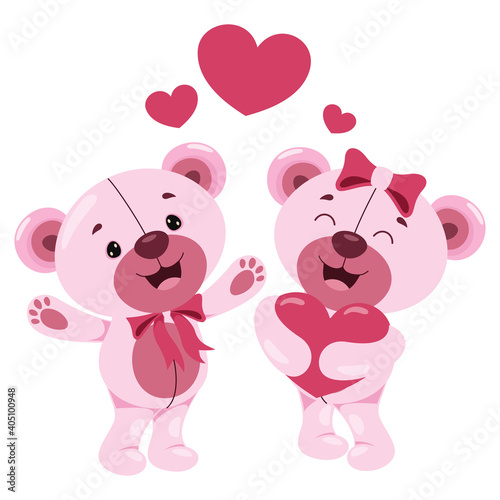 Love Concept With Cartoon Character