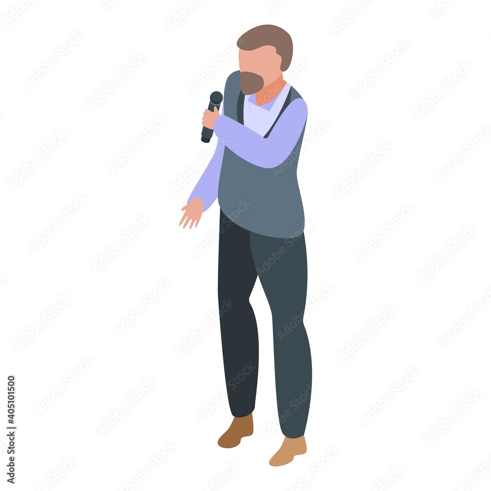 Event artist icon. Isometric of event artist vector icon for web design isolated on white background Event artist icon. Isometric of event artist vector icon for web design isolated on white background