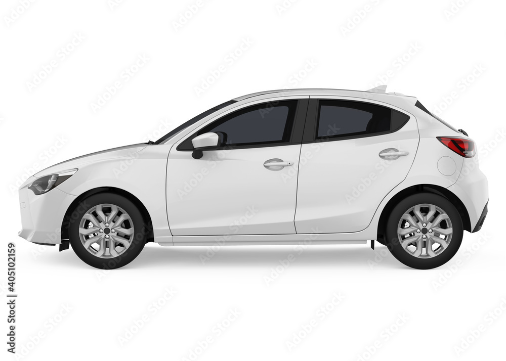 Fototapeta premium Car Hatchback Isolated