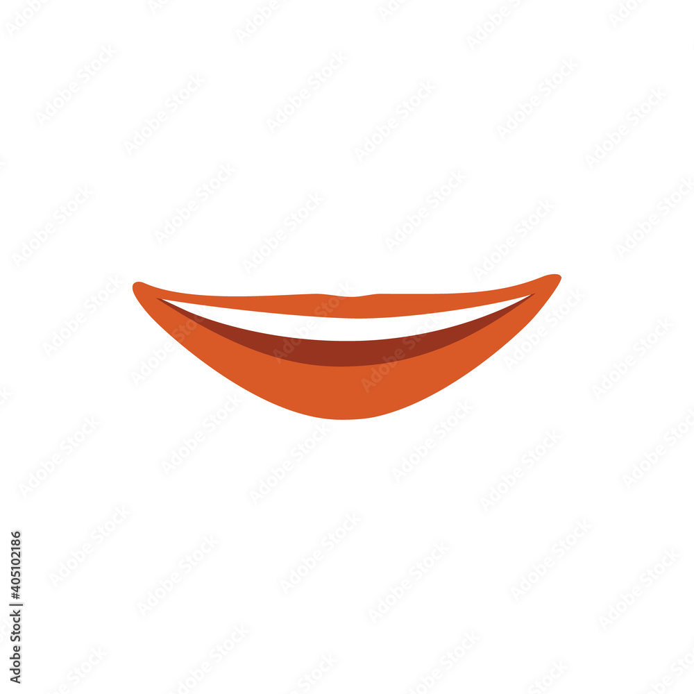 Mouth icon vector