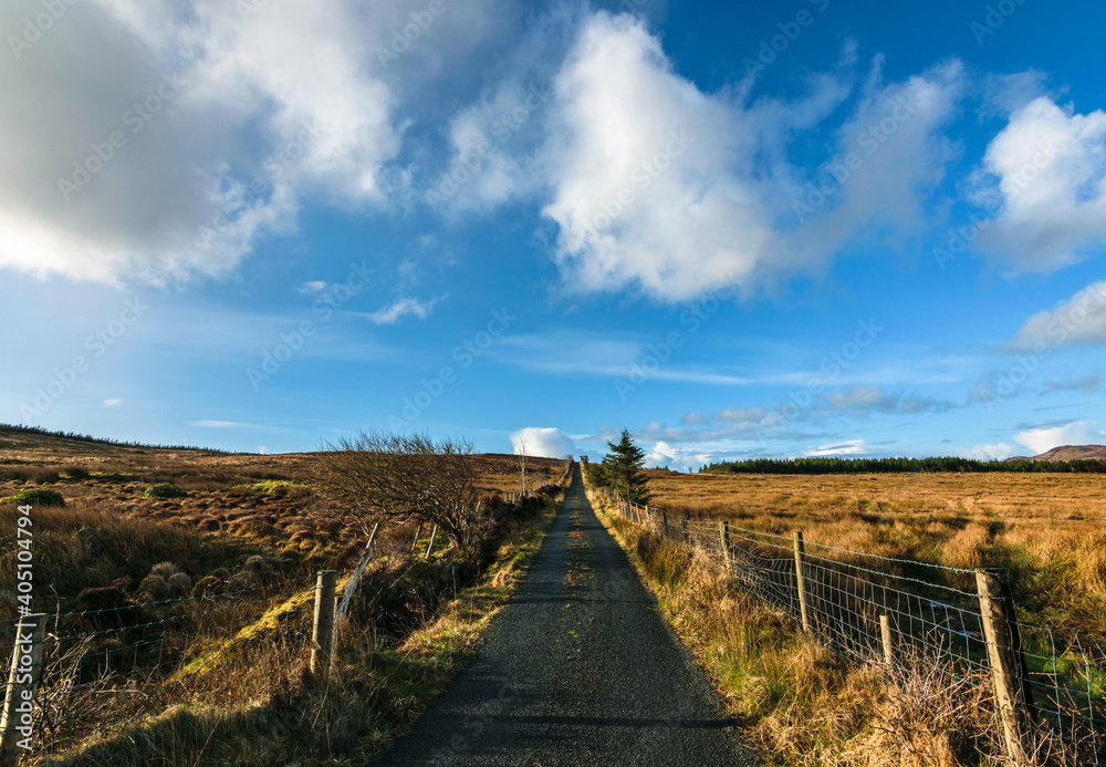 Obraz premium Road to the sky in County Donegal, Ireland
