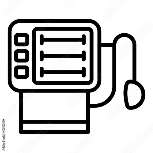 Clinic ventilator medical machine icon. Outline clinic ventilator medical machine vector icon for web design isolated on white background