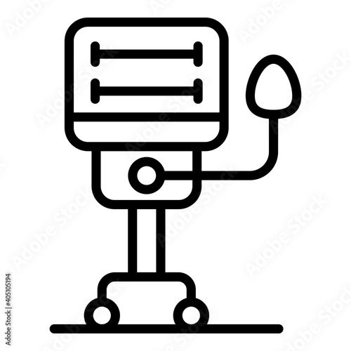 Equipment ventilator medical machine icon. Outline equipment ventilator medical machine vector icon for web design isolated on white background