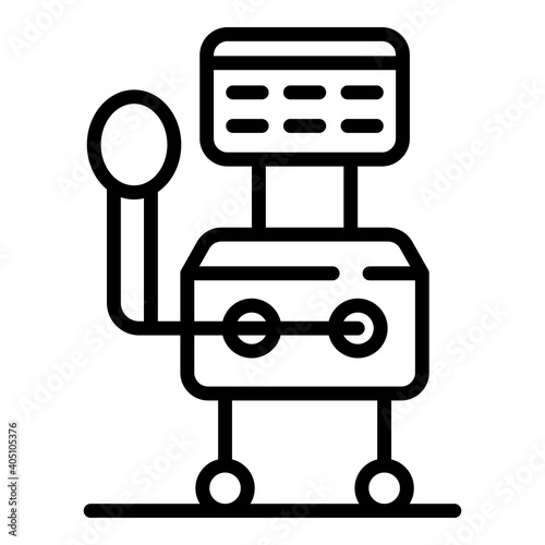 Intensive ventilator medical machine icon. Outline intensive ventilator medical machine vector icon for web design isolated on white background