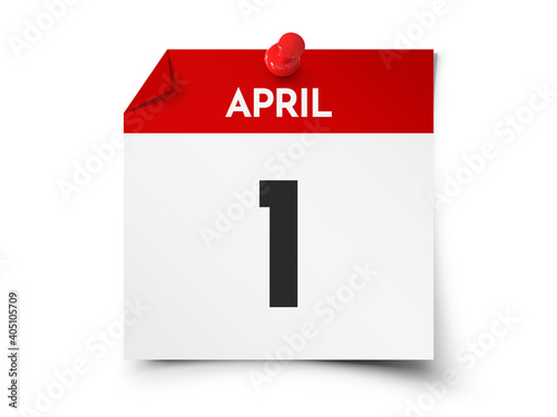 April 1 day calendar
