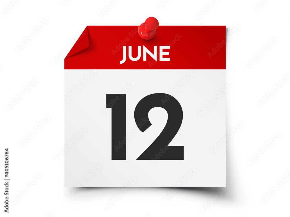 June 12 day calendar June 12 day calendar