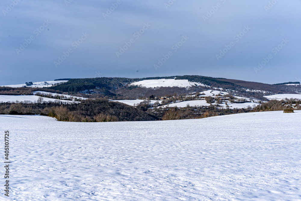 Aveyron under the snow