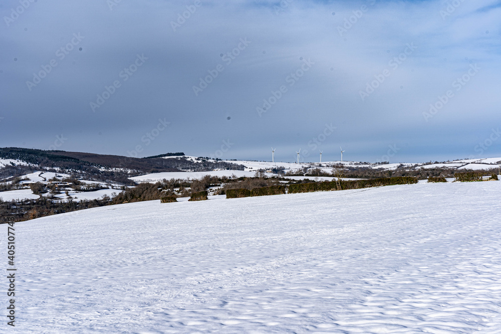 Aveyron under the snow