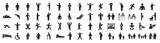 People pictogram set in various poses